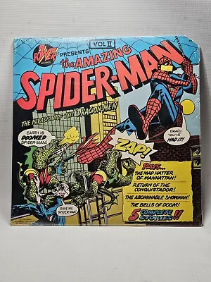 Amazing Spider-man Power Records New Sealed '74 Dragon Men 5 Stories Marvelmania • $40