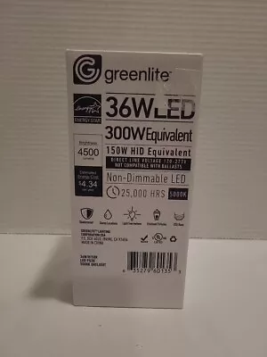 GreenLite Grow Bulb 36 Watt LED Light 300W Equivalent Bright 4500 Lm 5000K  C05 • $13.95
