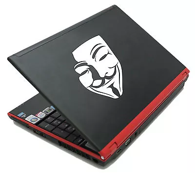 ANONYMOUS MASK Guy Guido Fawkes V For Vendetta Decal Sticker Vinyl Wall Art V4 • £2.75