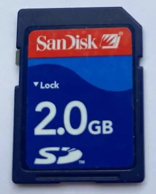 Sandisk 2GB SD MEMORY CARD - Tracked Postage • $10