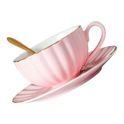 £19.96 • Buy  Coffee Cup Saucer Set Thermal Mug Ceramic Teacup Water Office