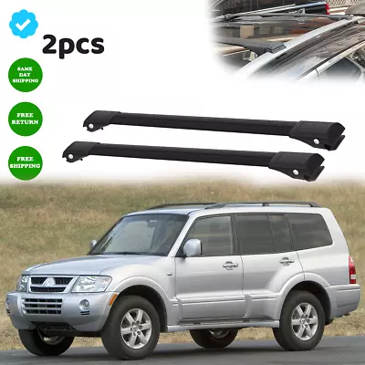 For Mitsubishi Montero 1999-2006 Roof Rack Cross Bars Black Set Roof Bar 2pcs • $129