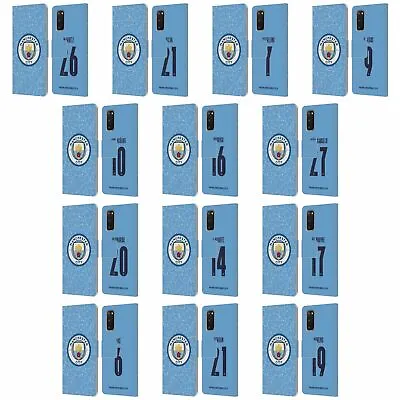 Man City Fc 2020/21 Players Home Kit Group 1 Leather Book Case For Samsung 1 • £17.95