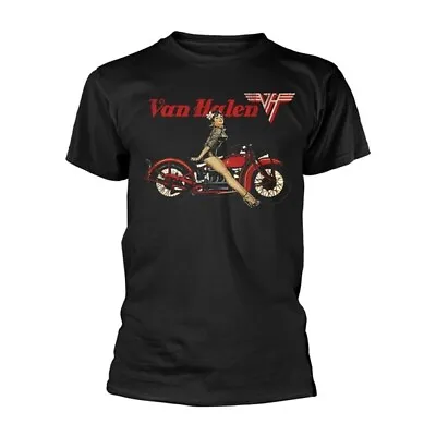 Van Halen 'pinup Motorcycle' Black T-shirt - Official - Mtraf10900023l • £20