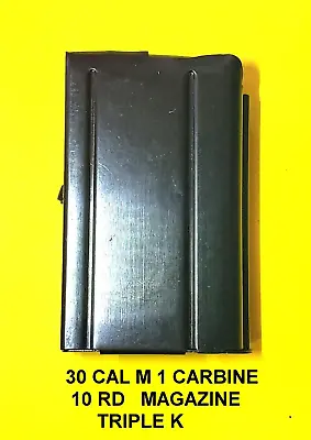 M1 Carbine 30 Caliber 10rd Hunting Magazine New Triple K • $29