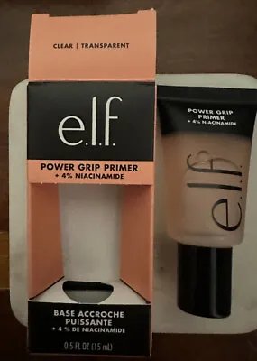 E.l.f Power Grip Primer + 4% Niacinamide Clear Makeup Base Travel 0.5 Fl.oz NIB • $9.95