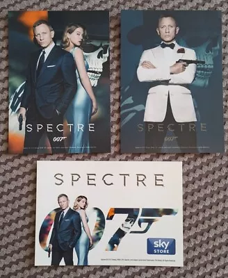 Set Of 3x SPECTRE Postcards From 2015 007 Léa Seydoux Daniel Craig James Bond • £2.99