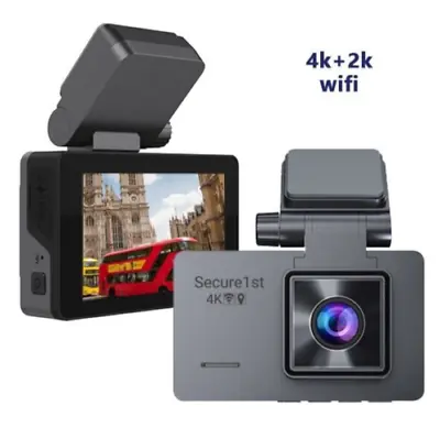$199 • Buy Secure1st WIFI Dash Cam 4K 3840Px2160P Front And Rear 2K Car Dashboard Camera