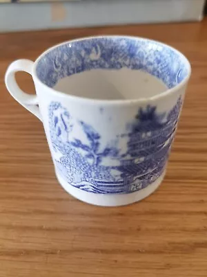 £49.95 • Buy Antique Willow Pattern Blue N White  Beautiful Tea Cup Circa 1800 Fabulous