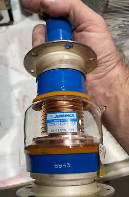 $81 • Buy UCSL-1500-5N559 Jennings Vacuum Variable Capacitor, 15-1500pf 5kv (Pull)