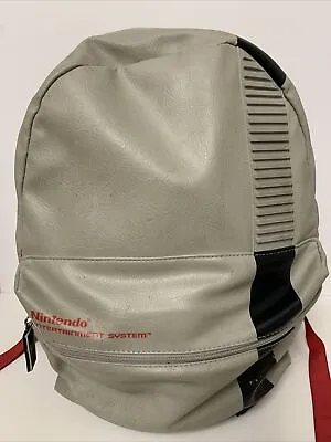 Rare Retro NES NINTENDO ENTERTAINMENT SYSTEM Backpack Bag Gray 2016 Full Size • $34.99