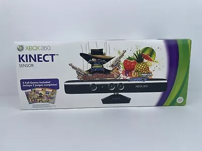 Microsoft Xbox 360 Kinect Motion Sensor Bar Black & Kinect Adventures Bundle • $25