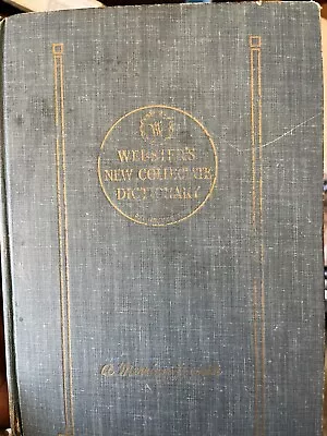 Websters New Collegiate Dictionary Vintage Book 1953 • $16