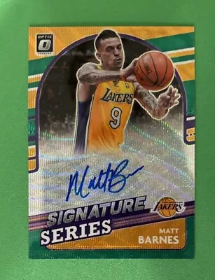 2021-22 Donruss Optic Matt Barnes Green Wave  Signature Series Auto #SS-MBN • $19.99