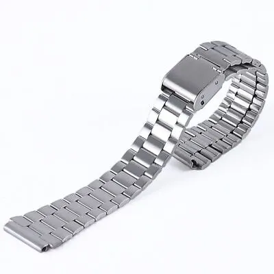 18mm Metal For Casio  F91W F84 F105 F106 A158 A159 A168 Watch Band Steel Strap • $6.45