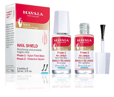 Mavala Nail Shield Reinforces And Protects Fragile Nails ( 2 Bottles At .3 Oz) • $22.75