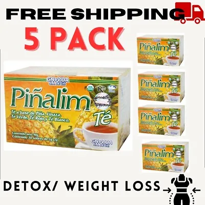 5x Te Piñalim De Piña GN+Vida Piñalim Tea DIET Weight Loss Detox Bajar De Peso • $47.77