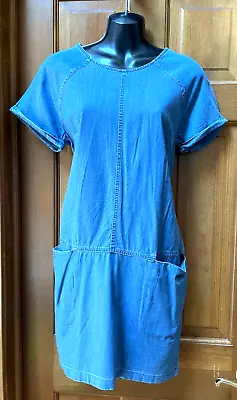 H&M DIVIDED Denim Lady Cotton Women Dress Sz 12 • $4.95