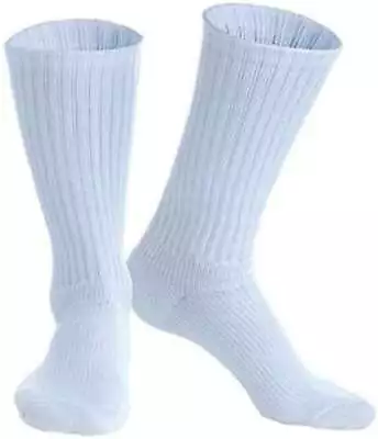 Venosan Sportsline Performance Unisex Crew Socks - 15-20 MmHg White Large SP6910 • $20