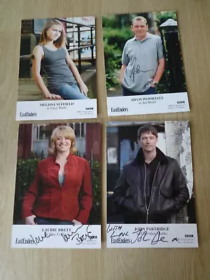 Eastenders Hand Signed Cast Cards X 4 Lucy & Ian Beale Jane Collins & Christian • £14.99