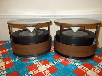 Early 1970s Zenith Circle Of Sound Stereo Speakers 360 Degrees Work Great! • £118.93