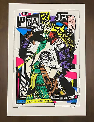 Pearl Jam 2012 Manchester UK Poster By Ames Bros In Near Mint Condition! • $114.99