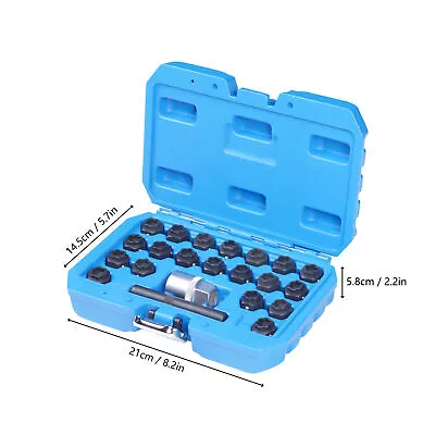 22pc Wheel Locking Lug Nut Master Key Set Lock Removal Tool For BMW Universal • $48.45