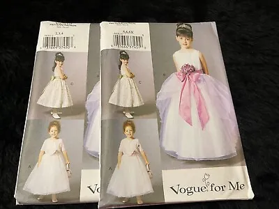 Vogue Pattern V7819 LIttle Girls Formal Dress 2 Lengths & Jacket ~ Flower Girl • $3.25