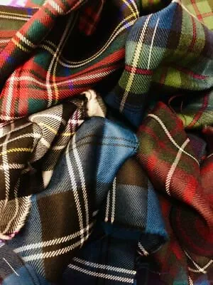 Tartan Fabric Bundle (100% Wool) • £8.50