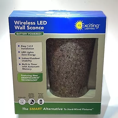 £23.64 • Buy It’s Exciting Lighting Vivid Granite Wireless LED Wall Sconce Indoor Only