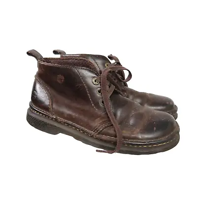 Vintage 90s Dr. Martens Brown Leather Lace-up Boots Women 9 • $90