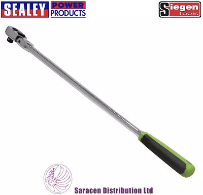 SIEGEN BY SEALEY 1/2  DRIVE EXTRA LONG FLEXI-HEAD RATCHET 609mm LONG - S01209 • $32.98