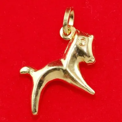 NEW 9ct Yellow Gold 3D Horse Charm 375 Pendant Pony 9KT Farm Gallop Race Strong • $56.99