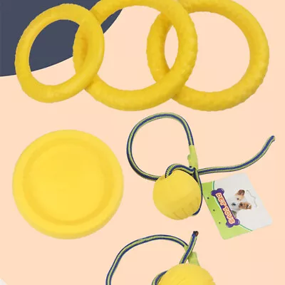 Interactive Pet Toy Durable Rubber Ball And Lightweight Frisbee Enhance Bonding • $15.48