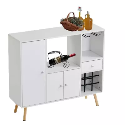 THEVEPON Kitchen Cupboard Cabinet Single Two Doors One Drawer Storage Cabinet • $93.99