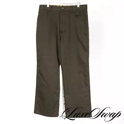 LNWOT Marni Made In Italy Deep Green Twill Camouflage Trim Lined Jeans Pants 48 • $22.50