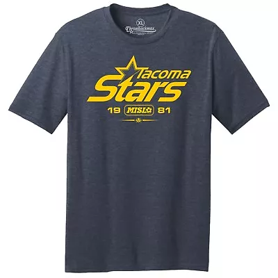 Tacoma Stars 1981 Logo MISL Soccer TRI-BLEND Classic Cut Tee Shirt • $22