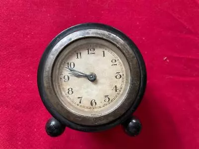 Vintage Art Deco Ebony Framed Clock For Spares Or Restoration • $1.55