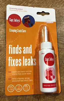 Captain Tolley’s Creeping Crack Cure 60ml (leak/crack Sealer) Yacht Boat Caravan • £8.90