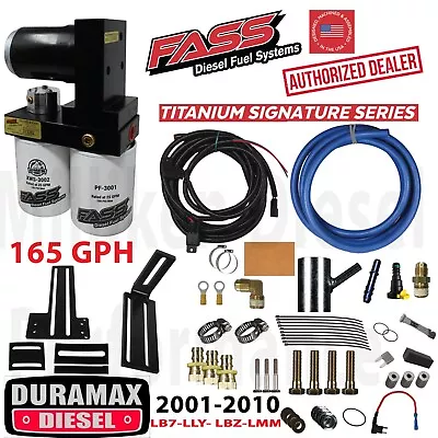 FASS Titanium 165GPH Fuel Lift Pump System 01-10 Duramax Diesel Chevy GMC GM 6.6 • $692.55