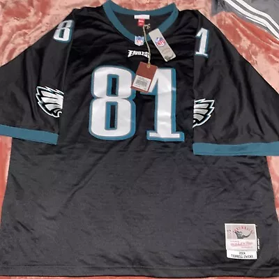 Philadelphia Eagles Terrell Owens Mitchell & Ness Black 2004 NFL Jersey 4XL • $75