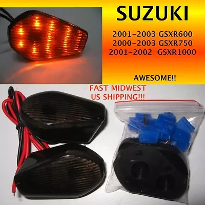 SUZUKI 01-02 GSXR 1000 01-03 GSXR 600 00-03 750 Smoke LED Turn Signals TS-03S • $35