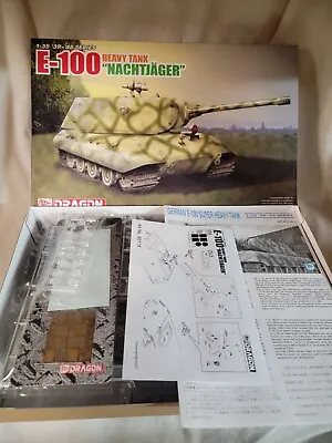 Dragon 1/35 Model Military Tank Kit E-100 Heavy Tank  Nachtjager  6011X • $57