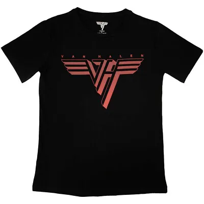 Van Halen - Classic Red Logo - Ladies Junior Black T-shirt • £24.08