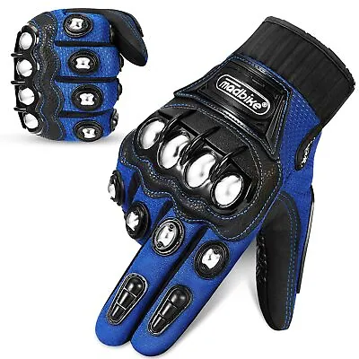 ILM Alloy Steel Motorcycle Gloves MTB Dirt Bike Cycling Racing Motorbike Gloves • $29.99