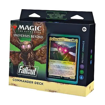 MTG Fallout Commander Deck Mutant Menace Booster Pack Deck Box Trading Card Game • £49.99