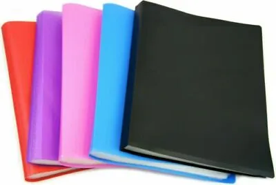 £3.49 • Buy A4 Display Book 40 Pockets Presentation Folder File Portfolio Books Flexible Uk