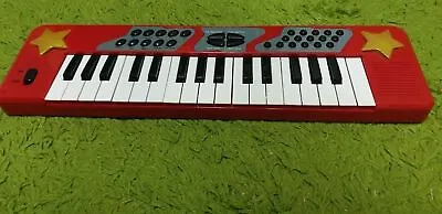 CHAD VALLEY ELECTRONIC KEYBOARD RED PIANO Size: 48x 15 Cm • £17.99