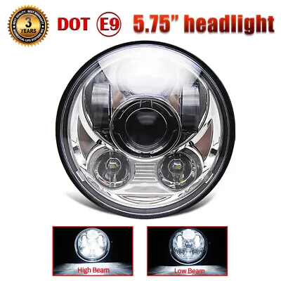 5.75  5-3/4  Inch  Round LED Headlight DOT Sealed Hi-Lo Beam For Motorcycle • $35.72