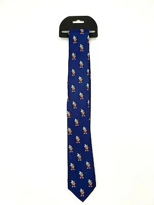 Disney Parks Mickey Mouse Navy Blue White & Red Americana USA Flag Silk Tie New • $23.99